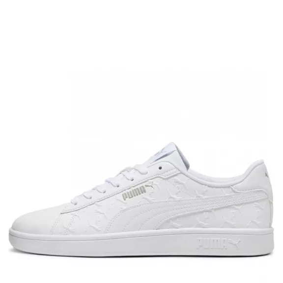 Puma cipő SMASH 3.0 SUPERLOGO WHITE-SMOK Puma cipő SMASH 3.0 SUPERLOGO WHITE-SMOK