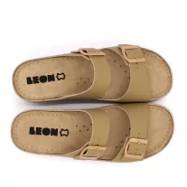 908 LEON Comfort női bőr papucs