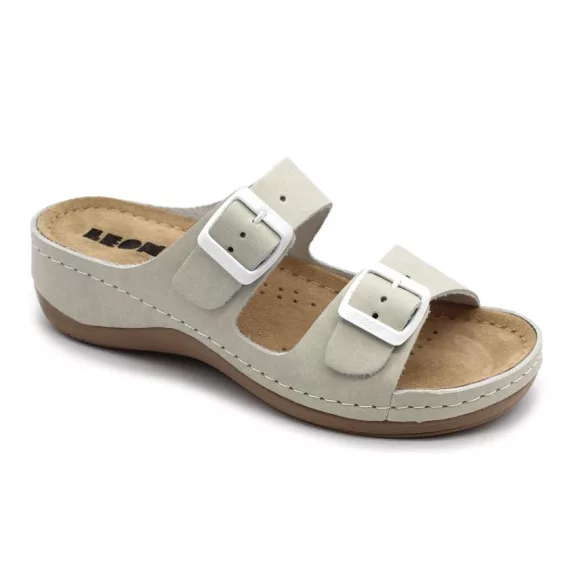 908 LEON Comfort női bőr papucs 908 LEON Comfort női bőr papucs