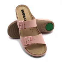 908 LEON Comfort női bőr papucs