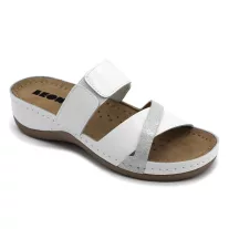 909 LEON Comfort női bőr papucs
