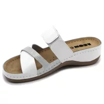 909 LEON Comfort női bőr papucs