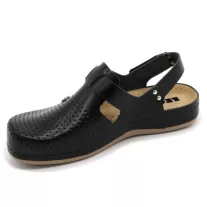 951 LEON Comfort női bőr szandál