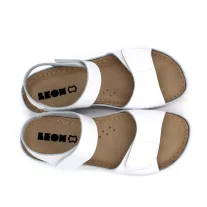 963 LEON Comfort női bőr szandál