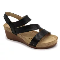 1020 LEON Comfort női bőr szandál