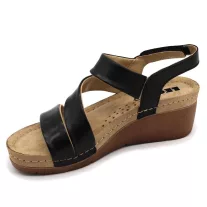 1020 LEON Comfort női bőr szandál