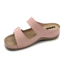 907 LEON Comfort női bőr papucs