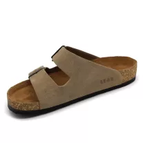 4703 LEON Comfort férfi bőr papucs