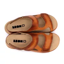 5020 LEON Comfort női bőr szandál
