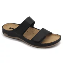 954 LEON Comfort női bőr papucs