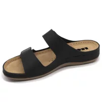 954 LEON Comfort női bőr papucs