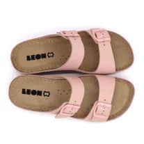 955 LEON Comfort női bőr papucs