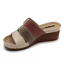 1009 LEON Comfort női bőr papucs