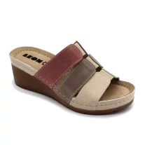 1009 LEON Comfort női bőr papucs