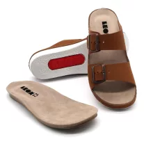 5012 LEON Comfort női bőr papucs