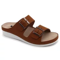 5012 LEON Comfort női bőr papucs