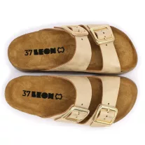 6010 LEON Comfort női bőr papucs