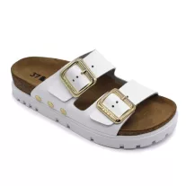 6010 LEON Comfort női bőr papucs