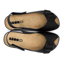 968 LEON Comfort női bőr szandál