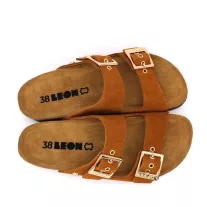 4015 LEON Comfort női bőr papucs