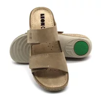 917 LEON Comfort női bőr papucs