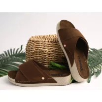510 LEON Comfort női bőr papucs