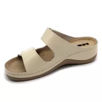 904 LEON Comfort női bőr papucs