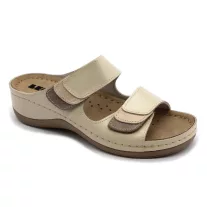 904 LEON Comfort női bőr papucs