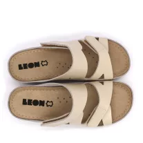 906 LEON Comfort női bőr papucs
