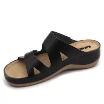 906 LEON Comfort női bőr papucs
