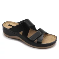 906 LEON Comfort női bőr papucs