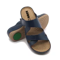 906 LEON Comfort női bőr papucs