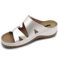 906 LEON Comfort női bőr papucs