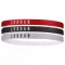 JORDAN HEADBANDS 3PK GYM RED/BLACK/WOLF GREY