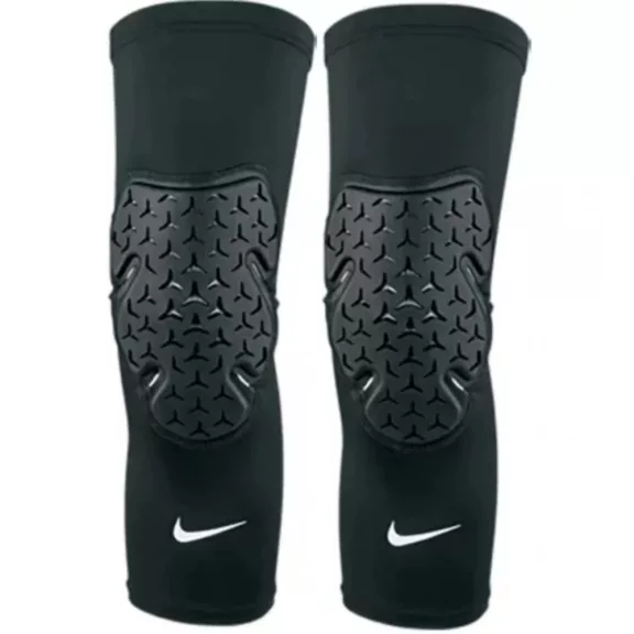 NIKE PRO STRONG LEG SLEEVES BLACK/BLACK/WHITE L/XL NIKE PRO STRONG LEG SLEEVES BLACK/BLACK/WHITE L/XL