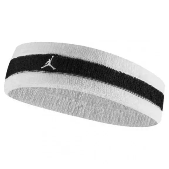 JORDAN M HEADBAND TERRY WHITE/BLACK/WHITE JORDAN M HEADBAND TERRY WHITE/BLACK/WHITE