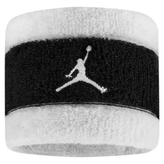 JORDAN M WRISTBANDS 2 PK TERRY WHITE/BLACK/WHITE JORDAN M WRISTBANDS 2 PK TERRY WHITE/BLACK/WHITE