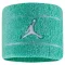 JORDAN M WRISTBANDS 2 PK TERRY WASHED TEAL/WASHED TEAL/WHITE