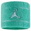 JORDAN M WRISTBANDS 2 PK TERRY WASHED TEAL/WASHED TEAL/WHITE