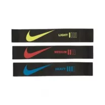 NIKE RESISTANCE BANDS MINI 3 PK BLACK/BLACK/BLACK