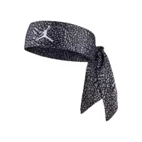   JORDAN DRI-FIT JUMPMAN HEAD TIE PRINTED WOLF GREY/BLACK/WHITE