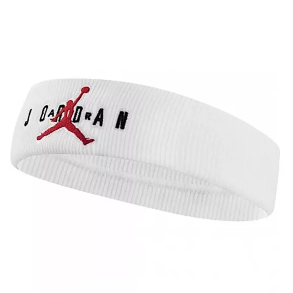 JORDAN JUMPMAN TERRY HEADBAND WHITE/GYM RED JORDAN JUMPMAN TERRY HEADBAND WHITE/GYM RED