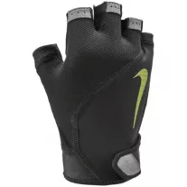   NIKE MEN'S ELEMENTAL FITNESS GLOVES BLACK/DARK GREY/BLACK/VOLT M