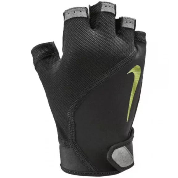 NIKE MEN'S ELEMENTAL FITNESS GLOVES BLACK/DARK GREY/BLACK/VOLT M NIKE MEN'S ELEMENTAL FITNESS GLOVES BLACK/DARK GREY/BLACK/VOLT M