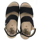10016 -os női Dr Feet bőr papucs - fekete