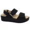 10016 -os női Dr Feet bőr papucs - fekete