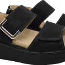 10016 -os női Dr Feet bőr papucs - fekete 10016 -os női Dr Feet bőr papucs - fekete