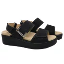 10016 -os női Dr Feet bőr papucs - fekete 10016 -os női Dr Feet bőr papucs - fekete