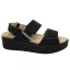 10016 -os női Dr Feet bőr papucs - fekete