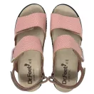 10016 -os női Dr Feet bőr papucs - puder rozsaszin